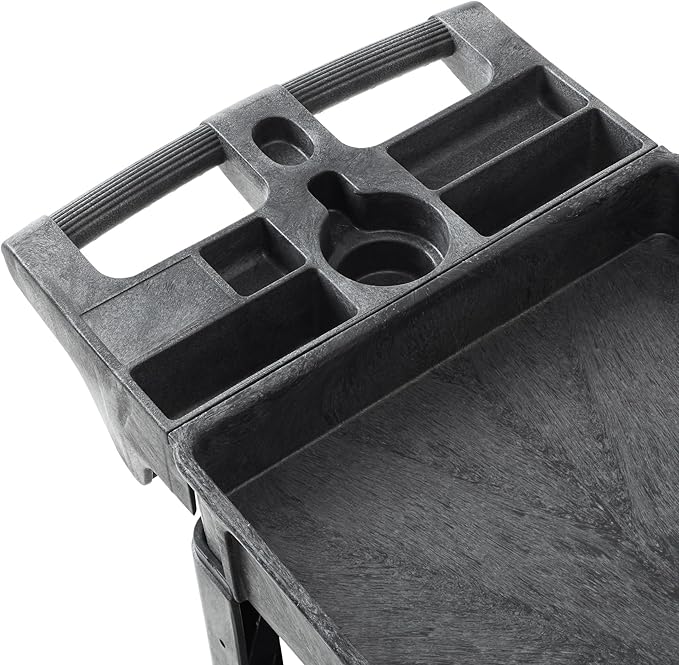 Dryser Utility Cart with Wheels, 40" x 17" Heavy Duty 550 lb. Capacity with Shelves - 2 Tier Rolling Cart with Four 5" Swivel Casters for Warehouse, Garage, Cleaning