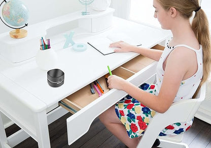 ODISTAR Desktop Vacuum Cleaner, Mini Table dust Sweeper Energy Saving,High Endurance up to 400 mins,360º Rotatable Design for Keyboard/Home/School/Office (Black)