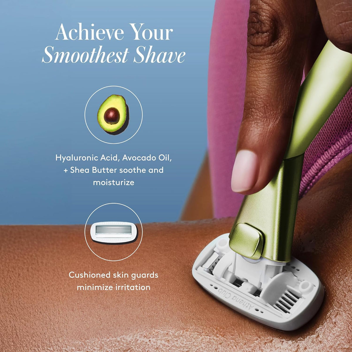 Women's Razor Shave Kit, 1 Matchpoint Razor Handle + 6 Blade Refills