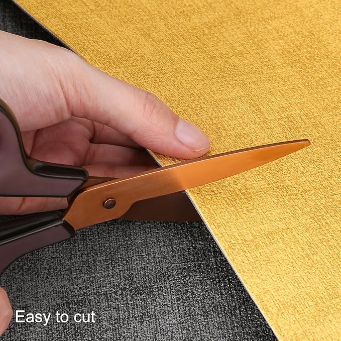 Table Runners 94 Inches Long, Dual-Sided Faux Leather Farmhouse Table Runner Waterproof Heatproof Non-Slip for Living Room Party Home Decor Holiday Decorations(Gray Yellow, 15 x94 Inch)