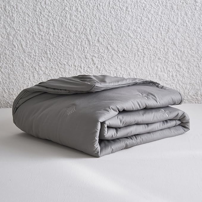 Simple&Opulence Cooling Quilted Mattress Pad – Fitted Sheet Mattress Protector Cover with Elastic Corners, Soft & Breathable, 16 Inch Deep Pocket (Dark Grey,Twin)