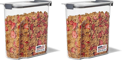 Rubbermaid Brilliance Airtight Food Storage Container | BPA-Free | Dishwasher-Safe | 32oz Capacity | Pack of 2