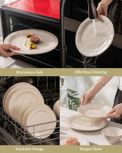 4-piece Ceramic Dinnerware Set