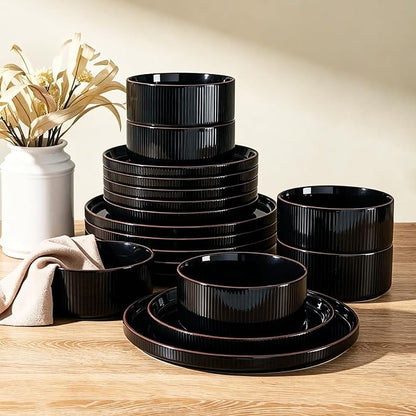 Line Porcelain Dinnerware Set, dish set