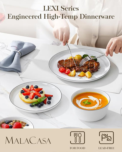 MALACASA 18-Piece Dinnerware Set