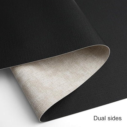 Table Runners 72 Inches Long, Dual-Sided Faux Leather Farmhouse Table Runner Waterproof Non-Slip for Living Room Party Home Decor Holiday Decorations(Cream-White Black, 12 x 72 Inch)