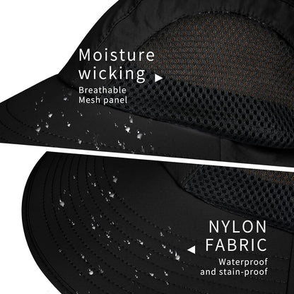 Sun Hat for Men Women with Neck Flap,UPF 50+ UV Protective Hiking Fishing Hats,Wide Brim Sun Hat for Women&Men