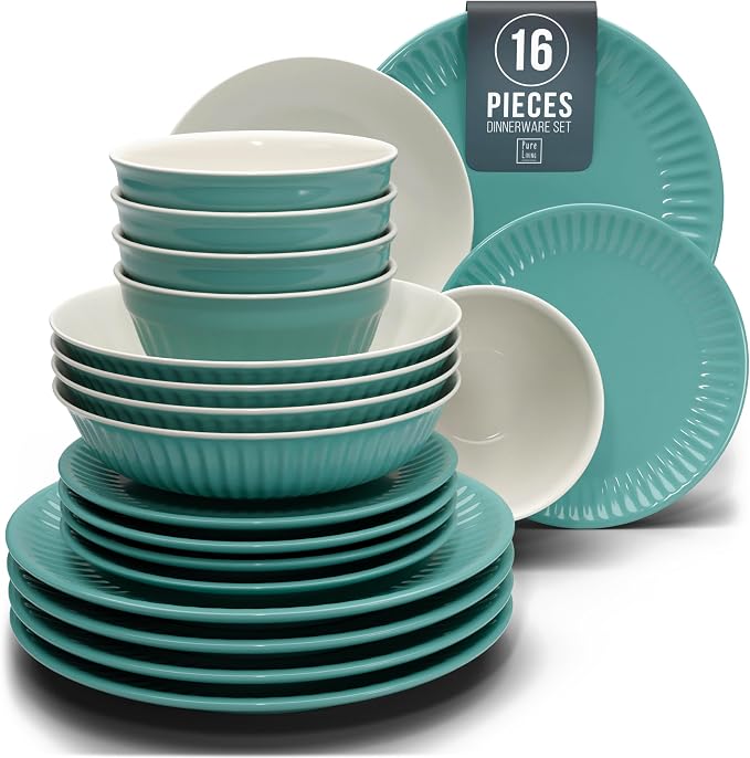 16 Piece Stoneware Dinnerware Set