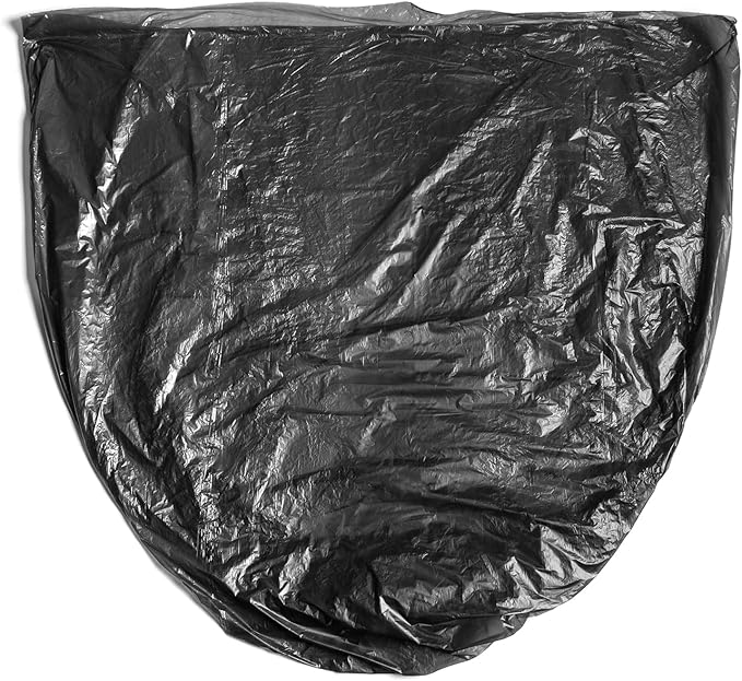 Aluf Plastics High Density Trash Bags, 30 Gallon, 2000 Count, 16 Micron (eq), 30" x 37", Black, for Bathroom, Office, Industrial, Commercial, Janitorial, Municipal, Recycling