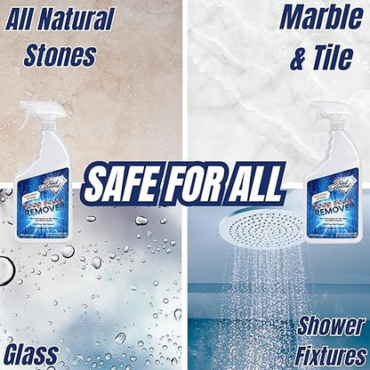 Black Diamond Stoneworks Shower Care Essentials –Natural Stone Shower Sealer, Glass Cleaner Spray & Soap Scum Remover – Professional Protection & Easy Cleaning for Bathrooms (3 Pack)