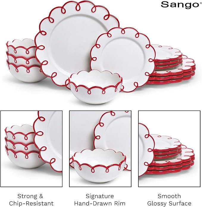 Sango 12-Piece Stoneware Dinnerware Set