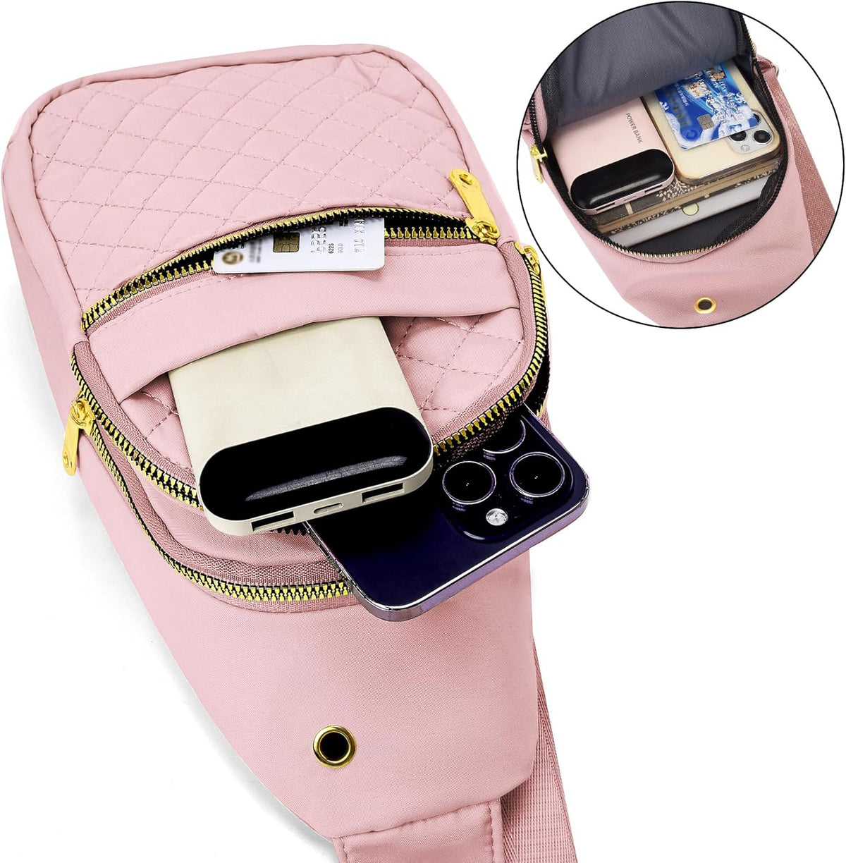 Small Sling Bag For Women Men Casual Crossbody Sling Backpack