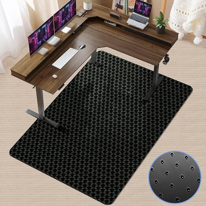 Vicwe Office Chair Mat for Carpet, 63" x 51"Anti-Slip Waterproof Floor Protector Desk Chair Mat for Rolling Chairs, Heavy Duty Chair Mat with Studs,Easy Glide Floor Mat for Home,Gaming