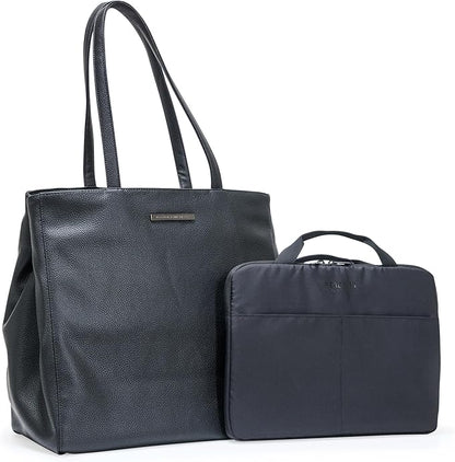 Kenneth Cole REACTION Marley Backpack, Black, 16" Laptop Tote