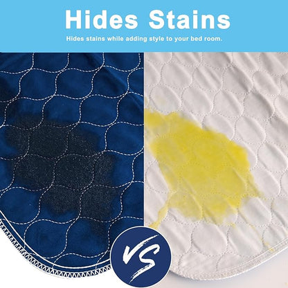 Alsunny® Pads for Beds for Incontinence Adults 36x52 Inch,Washable Pee Pads for Adults,Hide Stains Washable Underpads,Waterproof Protective Pad for Seniors,Bedwet Kids,Hospitals,Pets,Reusable Bed Pad