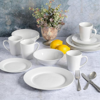 Gibson Home Amelia Court Porcelain Chip and Scratch Resistant Dinnerware Set