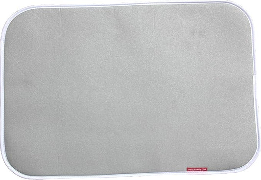THEQUILTMATE - Premium Ironing Pad, Designed Especially for Quilters and Crafters, Large, Silver, 22in x 29in