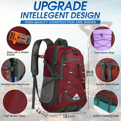IGOLUMON Hiking Backpack 40L Packable Lightweight Camping Backpack Men Women Waterproof Hiking Daypack Outdoor Travel Daypack