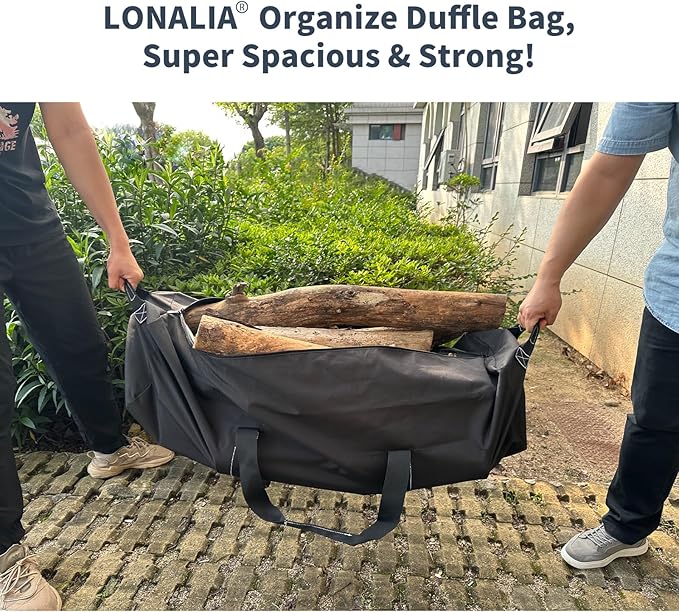 46 Inch Large Duffle Bag for Travel Camping - 127L Extra Large Heavy Duty Duffel Bag, Sport Equipment Storage Bag with 2 Sides Handles-Black