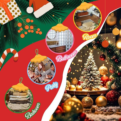Christmas Essential Oils Set, Fragrance Oil Set for Diffuser, Scent Diffuser Oil for Candle Making-Christmas Cake, Eggnog, Candy Canes, Gingerbread, Mistletoe, Christmas Pudding