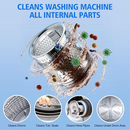 Washing Machine Cleaner-36Pack-18 Month Supply,Washer Machine Cleaner Tablets Formulated For Pet Owners,Easy Pet Hair Remover for Laundry,Compatible with HE, Top & Front Load Washer.Septic Safe