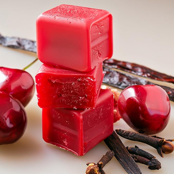 Black Cherry Strongly Scented Hand Poured Vegan Wax Melts, 12 Scented Wax Cubes, 6.4 Ounces in 2 x 6-Packs