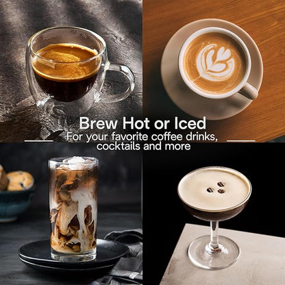 De'Longhi Magnifica Evo Next Fully Automatic Espresso Machine - Programmable Coffee Maker with Grinder and Milk Frother - Hot & Cold Brewer for Espresso, Latte, Cappuccino, Americano, Tea and More