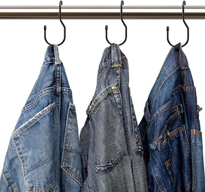 24-Pack Purse Hangers for Closet, Large 5-inch Twist Design Hooks for Bags, Purses, Handbags, Belts, Scarves, Hats (Platinum)