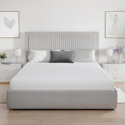 PAULATO BY GA.I.CO Queen Waterproof Mattress Protector – Mattress Cover for Queen Size Bed – Soft Noiseless Hypoallergenic Machine Washable – Waterproof Protector with Deep Elastic Skirt