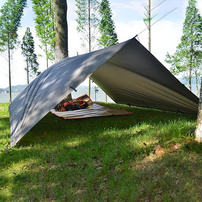 KALINCO Tent Tarp, Picnic Mat Camping Tarp Tent Hammock Tarp, pu Waterproof Camping tarp Tent Rain Fly Picnic Mat Survival Shelter Sunshade