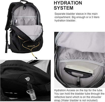 MOUNTAINTOP Hiking Backpack,25L Camping Backpack, Men Women Hiking Daypack Lightweight Travel Backpack for Camping Climbing Skiing Cycling