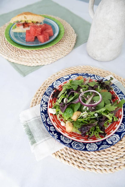 Dinner Plates - Mismatched Colorful Dinnerware Set of 6 - Fun Decorative Cute