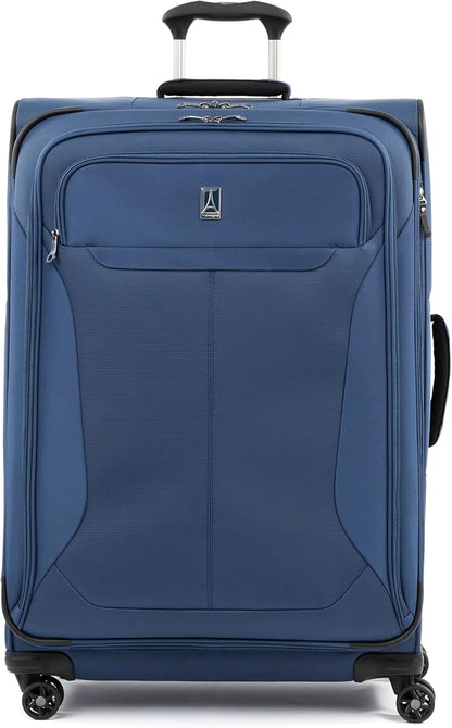 Travelpro Tourlite Softside 29" Expandable Luggage with 4 Spinner Wheels, Lightweight Suitcase, Checked Large, Blue
