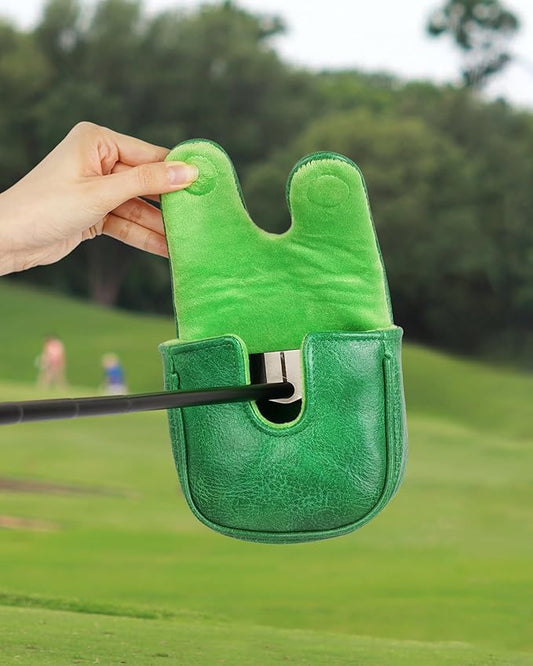 Golf Headcovers Golf Club Head Covers Four Leaf Clover Good Luck Charm - Clover Style Premium Leather Driver Fairway(FW) Wood Hybrid(UT) with Number Tags