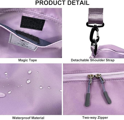 Travel Duffle Bag, Waterproof Sport Tote Gym Bag for Women Men, Overnight Weekender Carry On Bag with Wet Pocket
