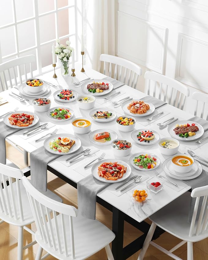 MALACASA 24-Piece Dinnerware Set