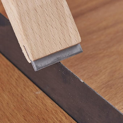 New Cabinet Scraper Cards and Cabinet Scraper Burnisher with 6 Piece Multi-Shaped Scraper Set 1 Oval 2 Double Convex/concave 1 Rectangle 1 Curved and 1 Gooseneck Scraper (HTCSCS07)