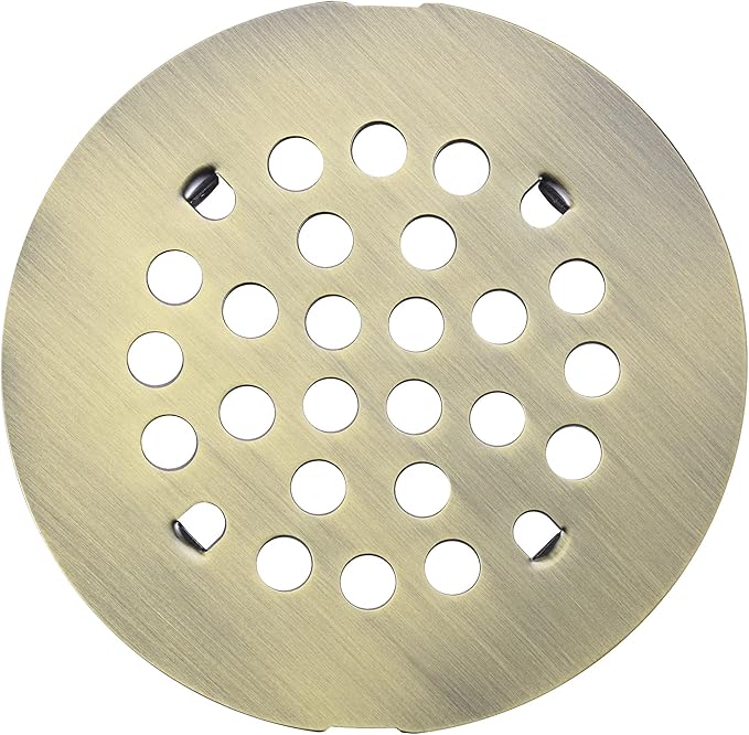 rrajj 4-1/4 (4.25) Inch(108mm) Round Snap-in Shower Floor Drain Cover Replacement Cover (Antique Bronze)