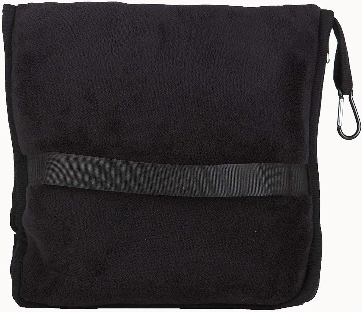 BlueHills Premium Soft Tall Travel Blanket Pillow Airplane Flight Blanket Long Throw in Bag Pillowcase with Backpack Clip Compact Large Long Traveling Essentials Portable Black T054