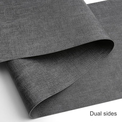 Table Runners 72 Inches Long, Dual-Sided Faux Leather Farmhouse Table Runner Waterproof Heatproof Non-Slip for Living Room Party Home Decor Holiday Decorations(Gray, 15 x 72 Inch)