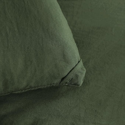 NTBAY Twin Comforter Set with Sheets, 5 Pieces Soft and Breathable Twin Bedding Set, Twin Bed in a Bag, Down Alternative Comforter Set Solid Color All Season, Kids Bedding Set, Olive Green