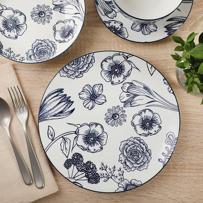 Gibson Home Westerly Court 16-Piece Dinnerware Set, Service