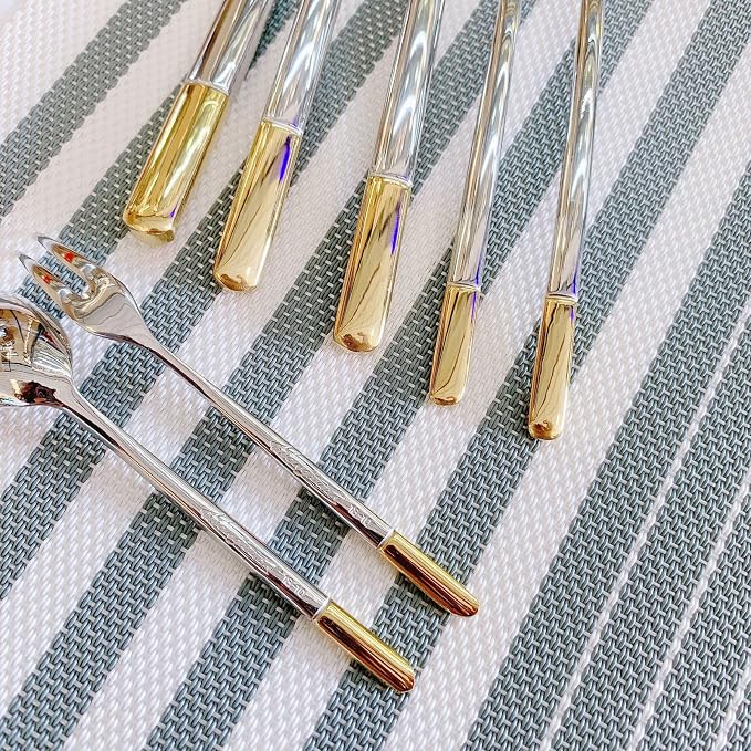 Silverware Set Service for 12, IKXO 48-Piece Modern Stainless Steel Flatware