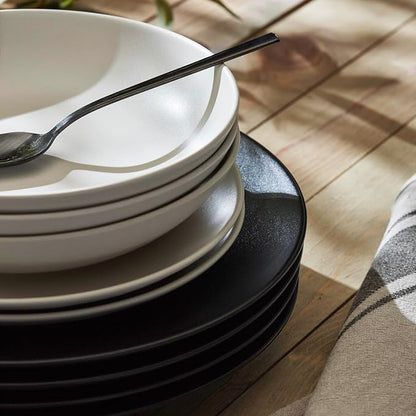 Porto by Stone Lain Semplice 12-Piece Premium Kitchen & Dining Dinnerware Set