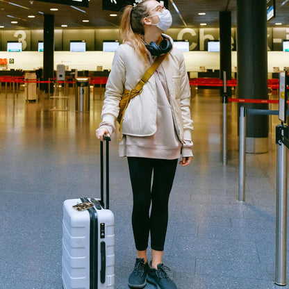 Gold Ink Hexagon Texture Luggage Tags 2PCS PU Leather Suitcases Tag with Stainless Steel Loop and Privacy Name Address Cover Label Card for Women Men Travel