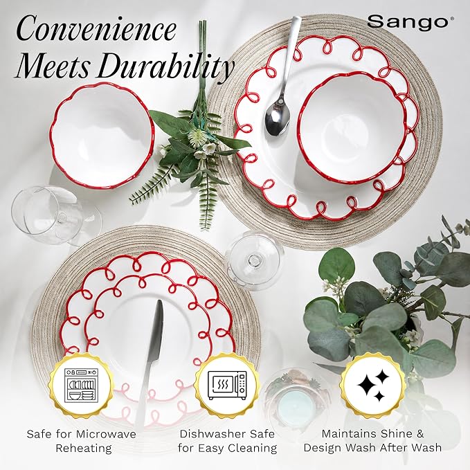 Sango 12-Piece Stoneware Dinnerware Set