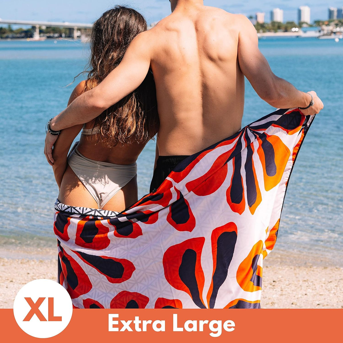 ECCOSOPHY Microfiber Beach Towel - Sand Free Towels are Quick Dry, Light Weight, Super Absorbent - Perfect Pool, Travel, Cruise, Camping Essentials - Oversized Extra Large for Adults 71x35 in