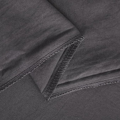 NTBAY Toddler Bedding Set - 4 Piece Soft and Breathable Crib Bedding Set for Boys and Girls, Includes Quilted Comforter, Fitted Sheet, Flat Top Sheet and Envelope Pillowcase, Dark Grey
