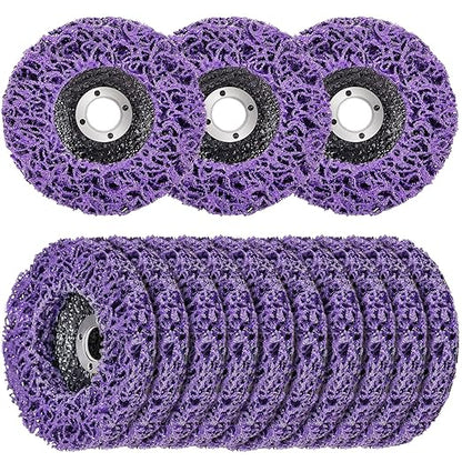 10 Pack Strip Discs Rust Remover Wheel Stripping Wheel for Angle Grinder Paint Strip Wheel Quick Abrasive Discs Rust, Oxidation, Paint Remover (4-1/2'' x 7/8'')