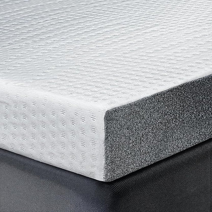 Cooling Mattress Topper Twin XL Size 3 Inch, Cooling Gel & Bamboo Charcoal Memory Foam Mattress Topper for Back Pain Relief, Firm Dual-Layer Foam Bed Pad with Removable Cover College Dorm